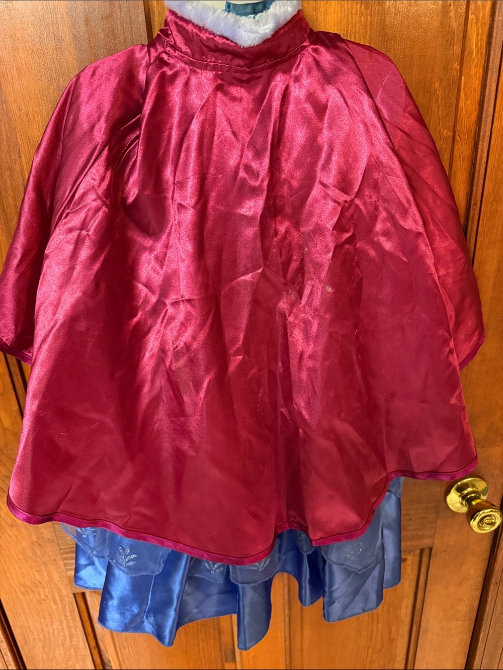 Girls Pink and Blue Princess Costume with Cape - Picture 5 of 5